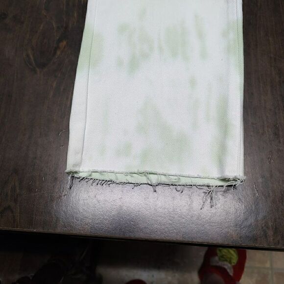 New Pacsun Lime Tie Dye High Rise Straight Jeans Women's Size 26 - Picture 4 of 4